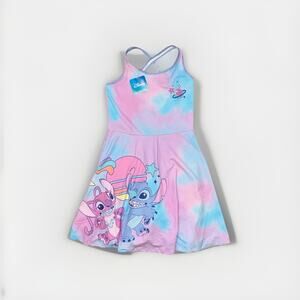PatPat Disney Lilo And Stitch Sleeveless Dress Swing Vacation Girls Size 12/13y